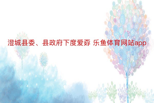 澄城县委、县政府下度爱孬 乐鱼体育网站app