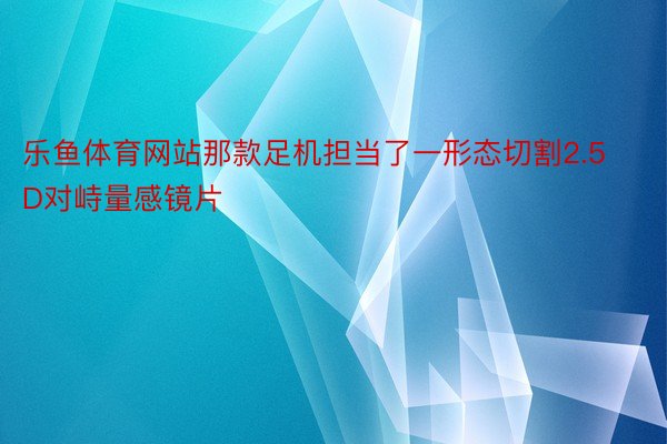 乐鱼体育网站那款足机担当了一形态切割2.5D对峙量感镜片